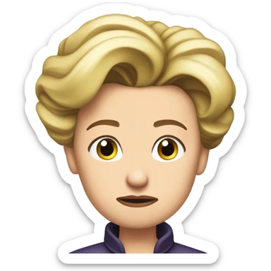 Ursula von der Leyen sad sticker