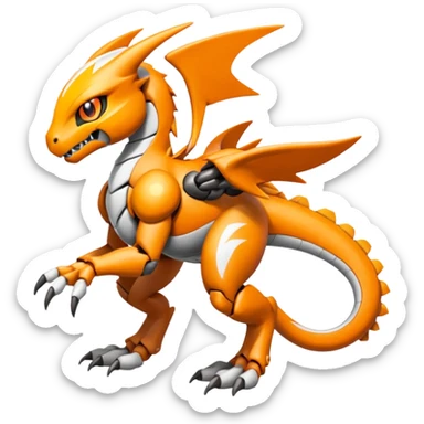 Meloetta-Wargreymon-Agumon-Pokémon-Fakémon-fusion-hybrid-creature sticker