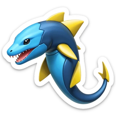 Electric Futuristic Eel-Manectric-Luxray-Electrike-Pokémon-Fakémon-fusion sticker
