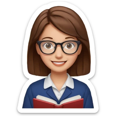 Bookstore Clerk woman sticker