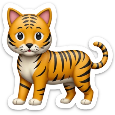 Chien mélanger à un chat malien  sticker