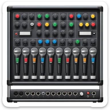 create a series of images for Theatre audio equipment Inventory  sticker