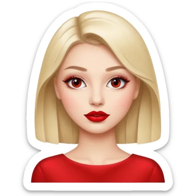 A beautiful girl in salon makeup artist  sticker