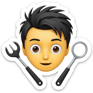 Scissoring animated  sticker