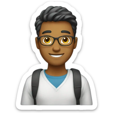 A successful student  sticker