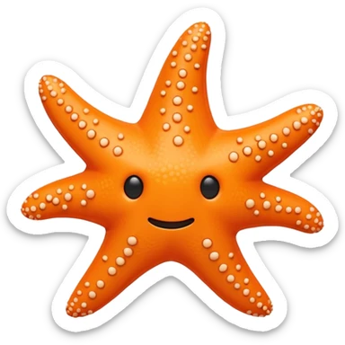 starfish toy chunky no face sticker