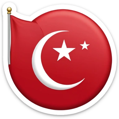 Flag of the ottoman empire sticker