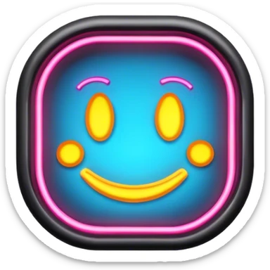 Neon signboard sticker