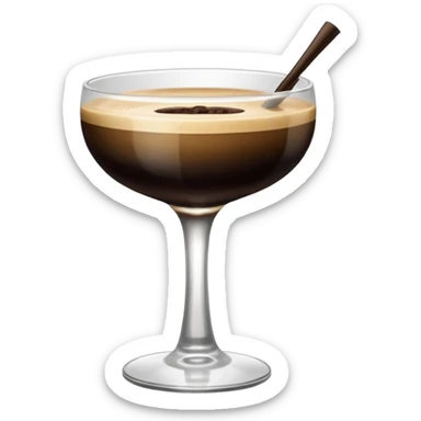 espresso martini with Black Bow sticker
