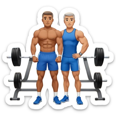 guy in gym with coach sticker