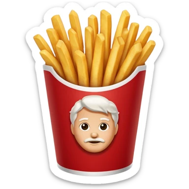 kfc french fries sticker