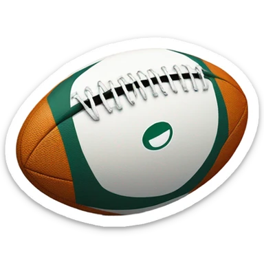 Rugby ball sticker
