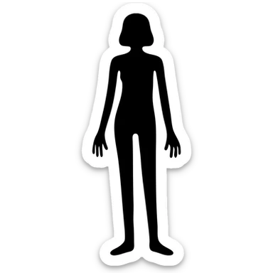 Create a scientific poster version of the image highlighting Marfan syndrome in a diverse group of women (Black, Asian, Latina, Middle Eastern). Show tall, thin female figures with long limbs and fingers, curved spine, chest deformity, and subtle facial features. Include precise anatomical labels in bold black text with a clean, professional layout suitable for a scientific poster. Add a section illustrating the genetic basis of Marfan syndrome with a labeled diagram of the FBN1 gene and its role in connective tissue, plus a brief explanatory caption. Use a solid white background and ensure all labels and text are in high-contrast black for maximum readability. sticker