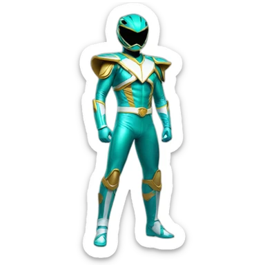 aquatic power ranger full body sticker