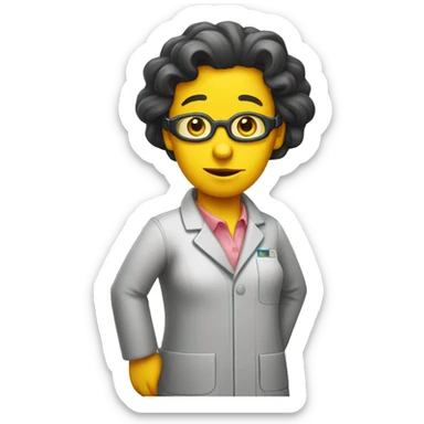 lisa simpson scientist sticker