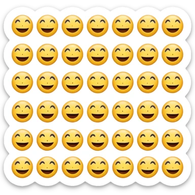 Lost média emojis joyeux noir sticker