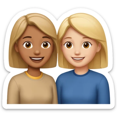 two people talking to eachother sticker