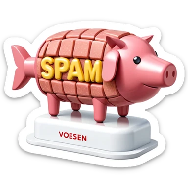  vossen paris city SPAM meat jeff koons style sculpture arty landscape  sticker