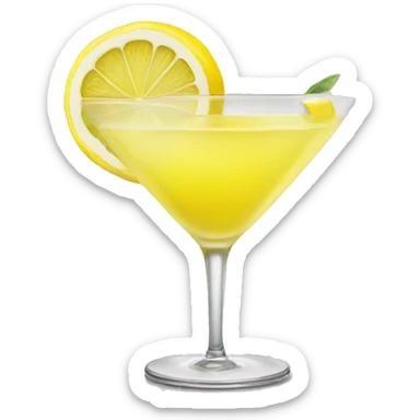 cosmopolitan with a lemon sticker