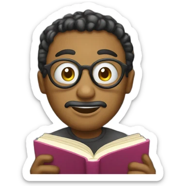 Library eat a book sticker