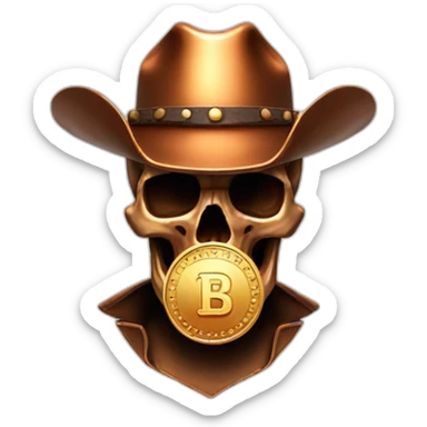 skull-copper-with-cowboy-hat-COIN sticker