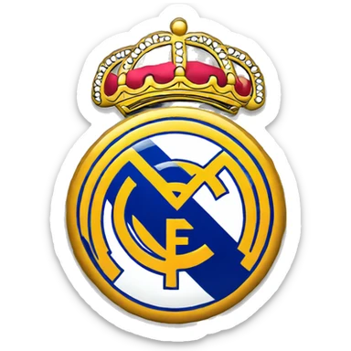 Real Madrid escudo real sticker