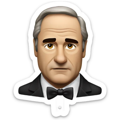Marlon Brando in the Godfather movie says “happy birthday, Uncle Brucie!” — please include the words in the image sticker