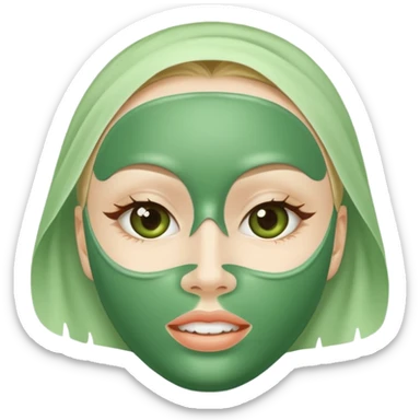 Skincare mask sticker