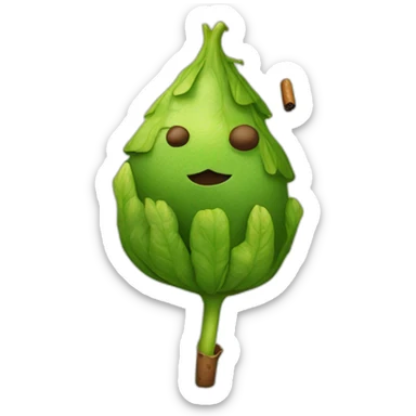 un sapo con un cigarro sticker