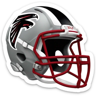 Atlanta falcons helmet  sticker