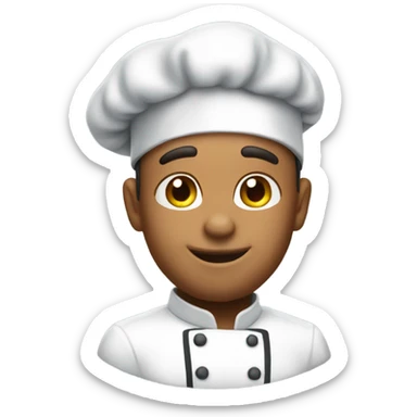 🤤this emoji with the chef hat sticker