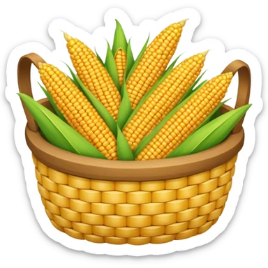 corn grain basket  sticker