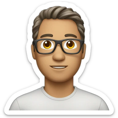 software engineer in an imac screen sticker