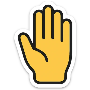 x hand emoji sticker