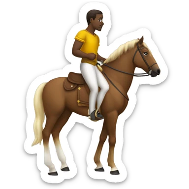 iota phi theta centaur, horse with human upper half body instead of head  sticker