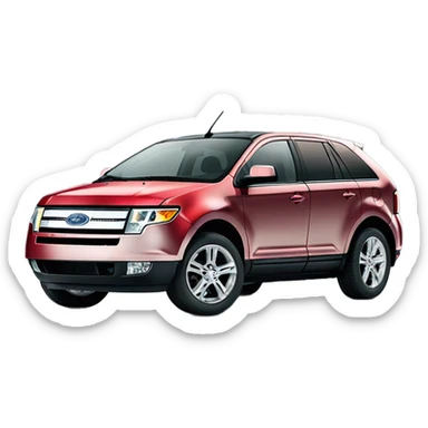 Ford edge red 2010 sticker