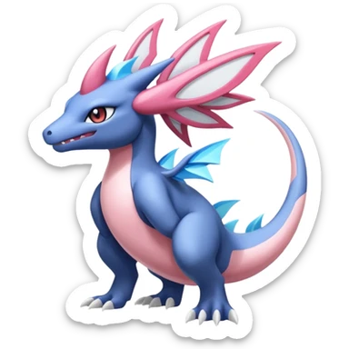 Diancie-Palkia-Amaura-Aurorus-Salandit-aesthetic-fusion sticker