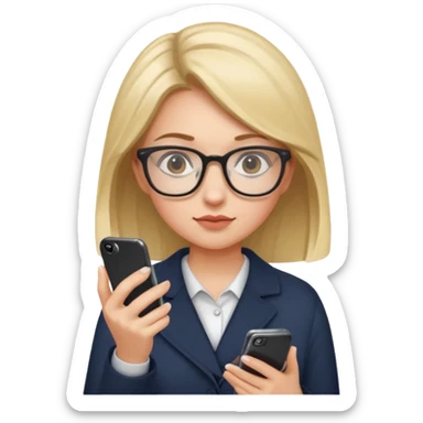 Girl who is trading options sticker