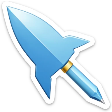 Flèche blanche a gauche sur fond blanc sticker