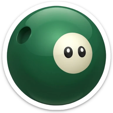 green billiard ball 7 number sticker