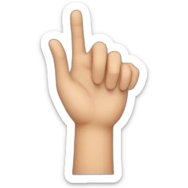 Cœur avec les doigts et une seul main sticker