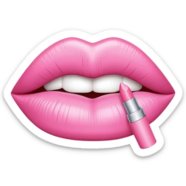light pink lipstick kiss mark 💋 sticker