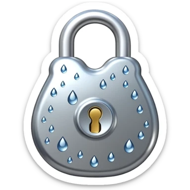 LOCK(WATERDROP SHAPED ）
 sticker