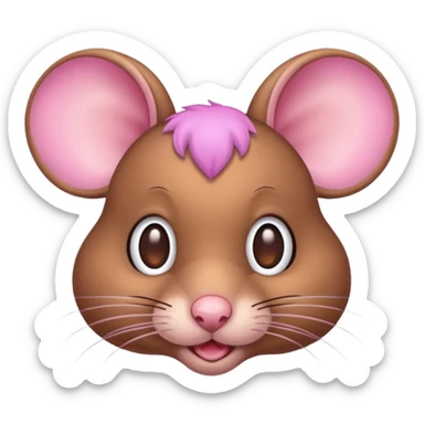 🙄 pero que el ratón tenga los ojos o sea que su iris vea para arriba  sticker