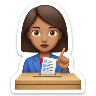 Vote - participate in elections by casting your vote for candidates sticker