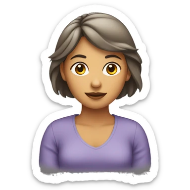 woman sitting criss crossed sticker
