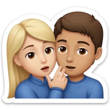 Whisper to ear sticker