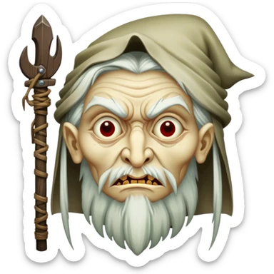 baba yaga  sticker
