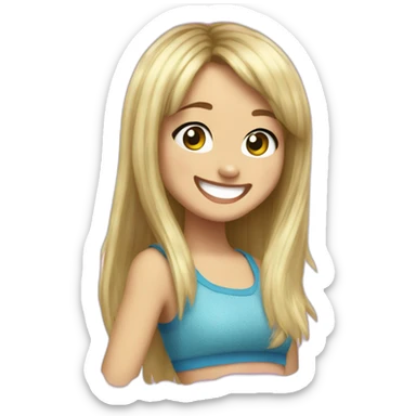 happy hannah montana sticker