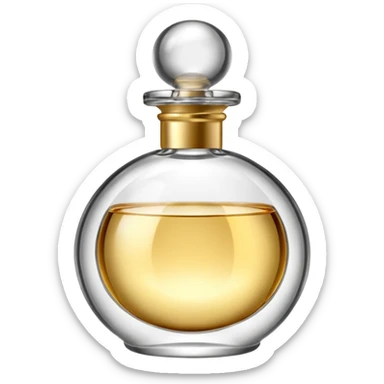 Her perfume bottle sticker